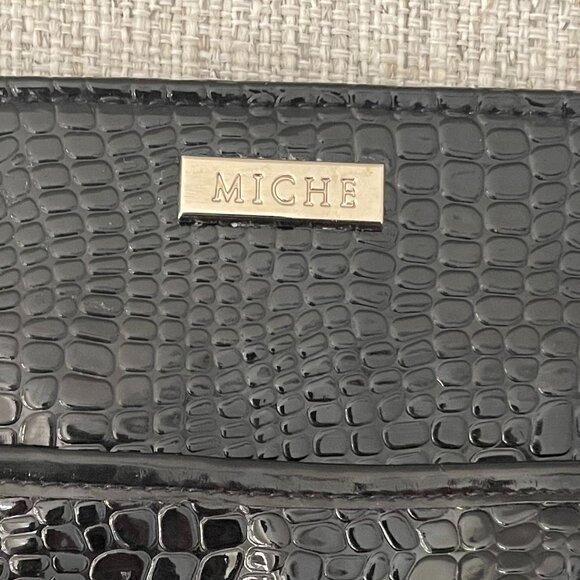 Miche Classic Black Top Handle Base w/Ebony Cover Vegan Leather Medium Size - Picture 12 of 16